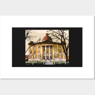 Courthouse, San Marcos, Texas Posters and Art